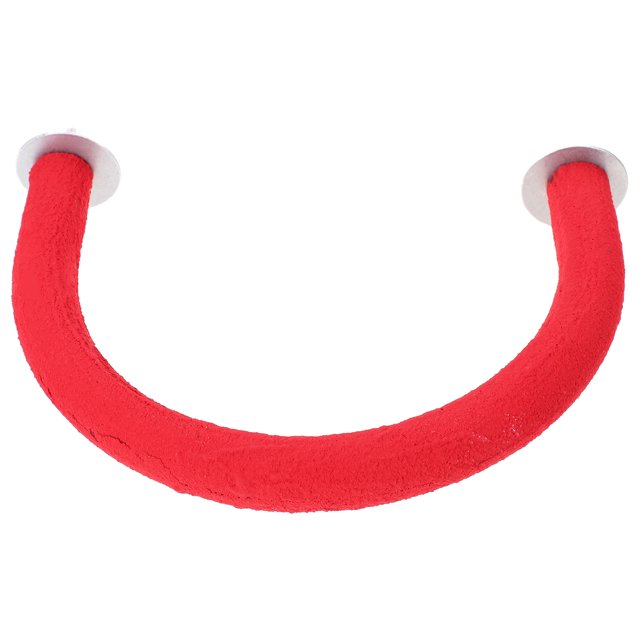 U Shaped Bird Parrot Standing Rod Parrot Activity Toy Climbing Toy Parrot Playing Stand Grind Stick (Red)