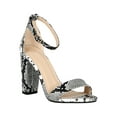 thumbnail image 1 of Women Open Toe Single Sole Ankle Strap Chunky Heel Sandal 18435, 1 of 6