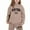 Khaki, variant on Tiijoy Toddler Girls Sweatsuit New York Printed Casual Hoodie and Joggers Set, Sizes 3-4Y