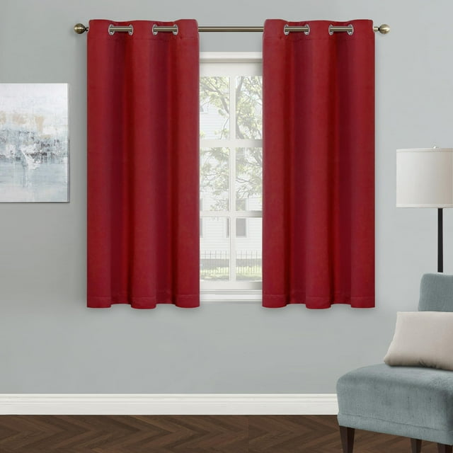 Cortina MYSKY HOME 107 x 137 cm con aislamiento térmico, color rojo
