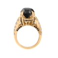 thumbnail image 3 of 5 5/8ct Treated Black & White Diamond Ring 14K Yellow Gold, 3 of 3