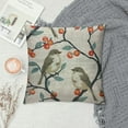 thumbnail image 2 of JEUXUS Bird Throw Pillow Cover Cute Rustic Vintage Animal Watercolor Print Cozy Square Cushion Case for Men Women Boys Girls Room Home Decor, 2 of 5