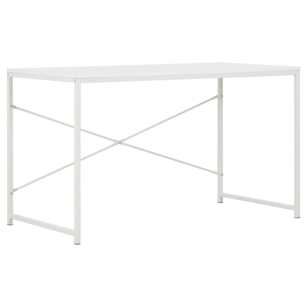 Lowestbest Computer Desk, Modern Writing Desk, PC Workstation for Home Office, White Lowestbest Computer Desk, Modern Writing Desk, PC Workstation for Home Office, White