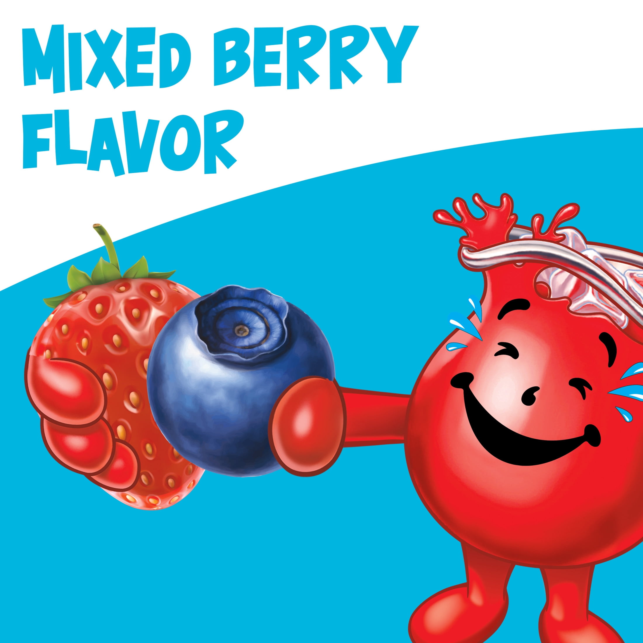 Kool-Aid Unsweetened Drink Mix, 1 Packet, for Flavorful Hydration and Shareable Refreshment, Mixed Berry, Good Source of Vitamin C, Caffeine Free, 0.22 oz
