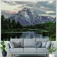 thumbnail image 4 of Orinice Mountain Lake Forest Tapestry Wall Hanging Unique Style Graphic Tapestries Home Wall Decor Art for Living Room Bedroom Dorm Farmhouse Apartment Decoration 50x40inch, 4 of 6