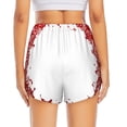 thumbnail image 2 of Lsque Winter Christmas Snowflake Printed Women's Running Shorts with Liner Pockets,Elastic Quick Dry Workout Athletic Gym Yoga Shorts,Womens High Waist Shorts-Large, 2 of 9