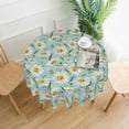 thumbnail image 2 of Rustic Flower Tablecloth Round Table Cloth Washable Table Cover for Decoration Kitchen Dining Room 60 Inch, 2 of 6