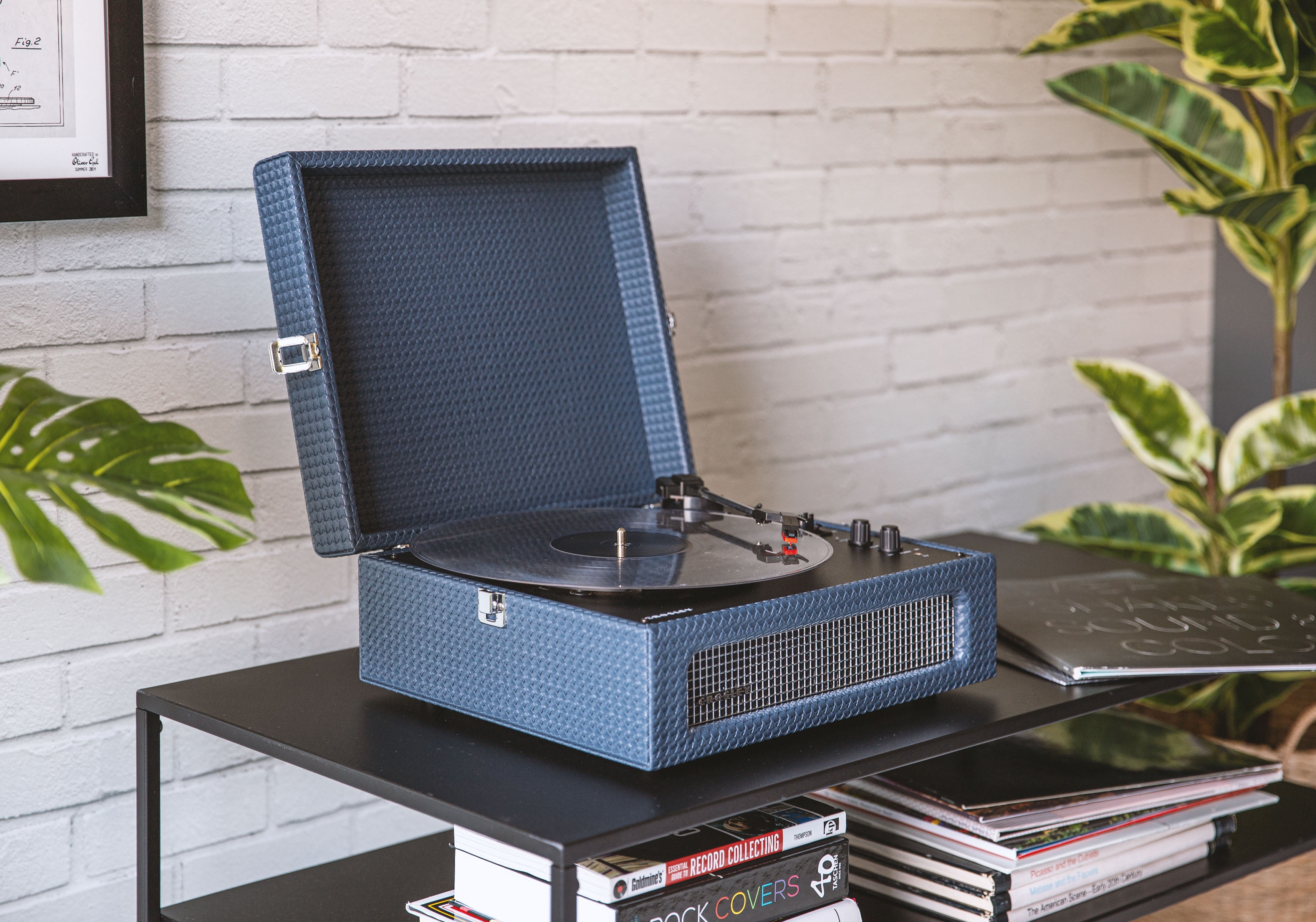 Crosley Voyager Vinyl Record Player with Speakers and Wireless Bluetooth - Audio Turntables