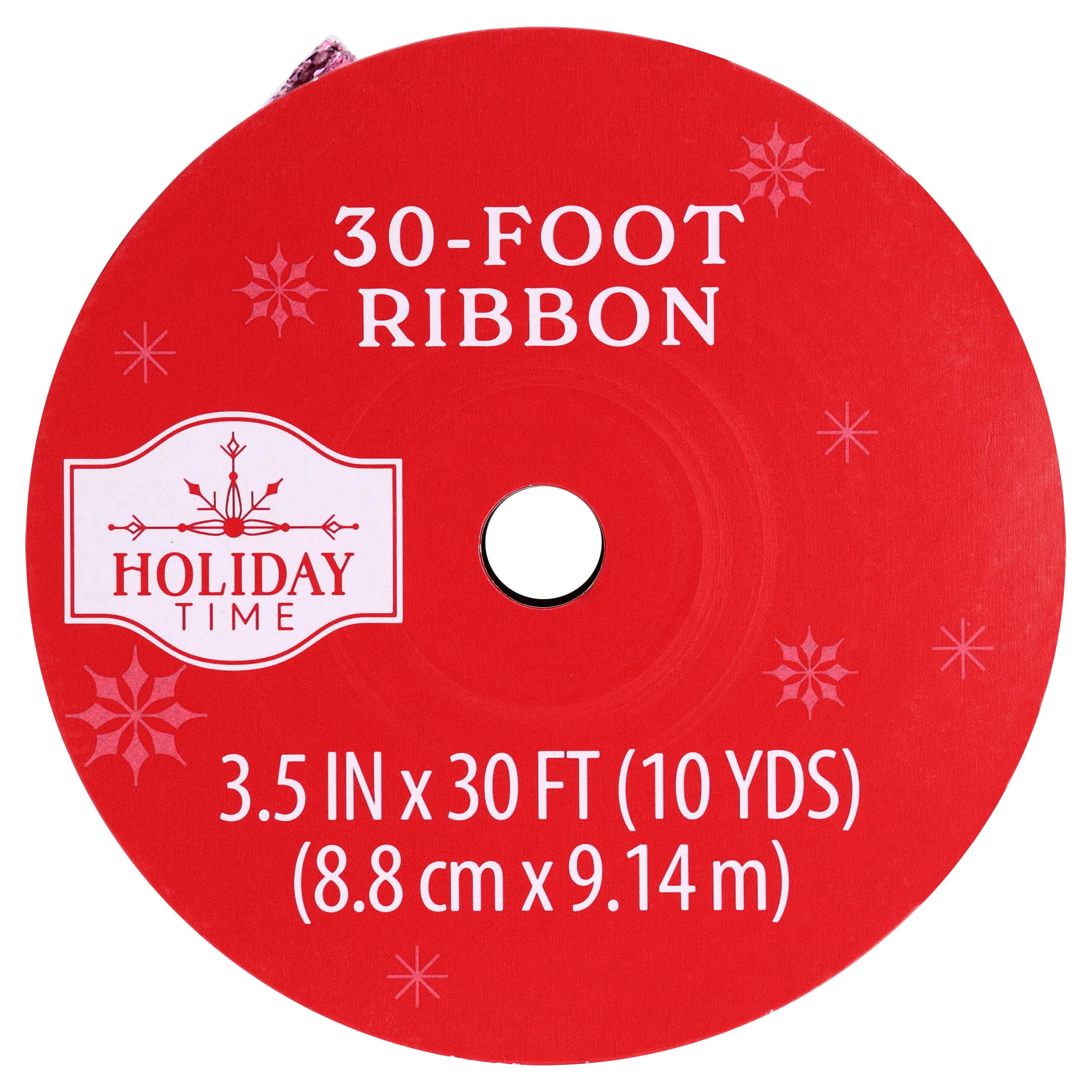 Pink Sequin Christmas Ribbon, 3.5" x 30', by Holiday Time
