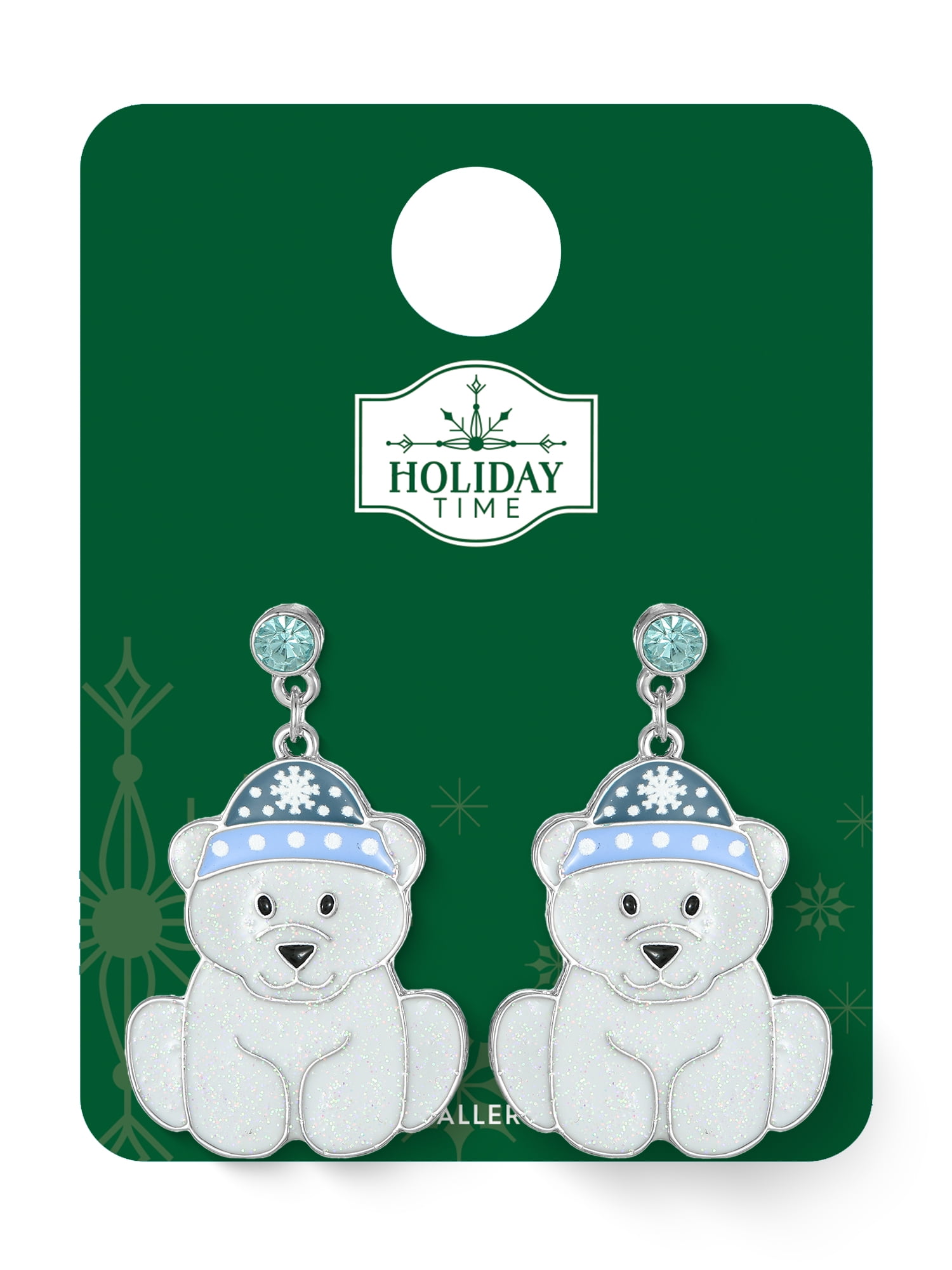 Holiday Time Polar Bear Earrings, 1 Pair