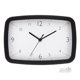 thumbnail image 1 of Reloj de pared rectangular Uxcell de 11 pulgadas, silencioso y sin tictac, reloj de cuarzo a pilas, decoración, negro, 1 of 7