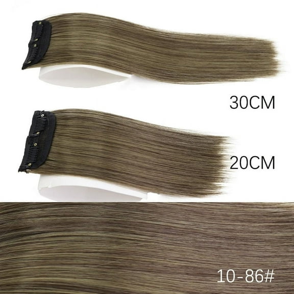 8 Inch (20 cm) Synthetic Clip-in Hair Extensions - Invisible Hair Pieces for Thinning Hair for Women & Girls