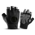 thumbnail image 1 of Guantes de ciclismo deportivos para bicicleta, guantes acolchados de medio dedo para bicicleta, amortiguadores, antideslizantes, transpirables, guantes de ciclismo de carretera MTB para homb, 1 of 5