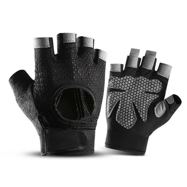 Guantes de ciclismo deportivos para bicicleta, guantes acolchados de medio dedo para bicicleta, amortiguadores, antideslizantes, transpirables, guantes de ciclismo de carretera MTB para homb