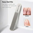 thumbnail image 5 of Beauty Power Nail Clippers Set for Men 3 in 1 - Stainless Steel Toenail and Fingernail Clippers with Glass File, Anti Splash, PU Leather Travel Case - Fathers Day Gift - Brown, 5 of 9