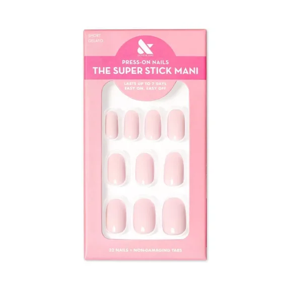 Olive & June Round Fake Nails - Gelato - 32ct