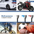thumbnail image 2 of 2tulips Portable Air Compressor Pump. Emergency Car Air Pump with Digital Display and LED Light., 2 of 5