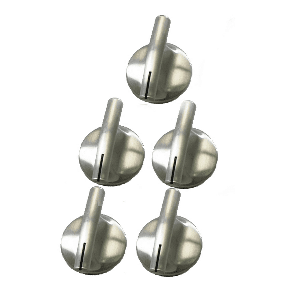 (5) Stove Burner Knob Replacement for Jenn Air 74007918 Chrome Oven