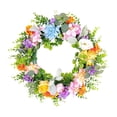 thumbnail image 3 of veasfak Spring Wreath Decorative Garland Round Green Leaves Artificial Flower Wreath, 3 of 9