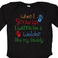 thumbnail image 4 of Inktastic Welder Like Daddy Boys or Girls Long Sleeve Baby Bodysuit, 4 of 5