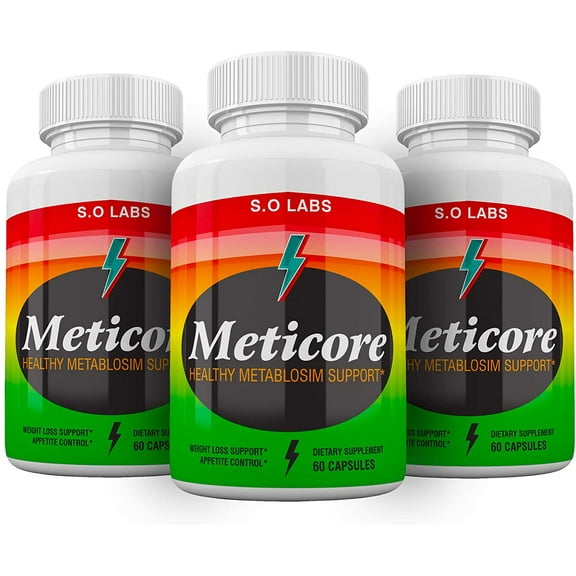 Meticore - Pills for Weight Loss - Energy Boosting Dietary Supplements for Weight Management and Metabolism - Advanced Ketogenic Ketones - 180 Capsules (3 Pack)