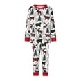 thumbnail image 2 of KelaJuan Family Matching Christmas Pajamas, Deer  Christmas Tree Print Long-Sleeved Tops + Trousers Sleepwear Outfits, 2 of 7
