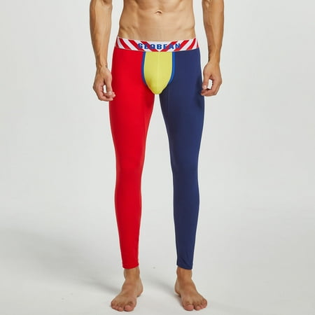 

Zedker Thermal Underwear For Men Men Sexy Stretch Patchwork Cotton Trousers With Long Thermal Underwear Clearance
