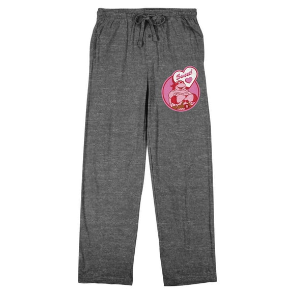 TM NT Sweet Men's Heather Gray Sleep Pajama Pants-Medium