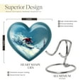 thumbnail image 2 of SUBSH Snowboarding Urn - Heart Urns for Ashes - Urn for Dad - Urns for Human Ashes Adult Female Mom - Cremation Urns for Men - Funeral Urn Ashes (Size - 3 inch Pack of 1), 2 of 2