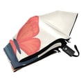 thumbnail image 6 of FORMRS Travel Umbrella Folding Auto Open Close Windproof Rain UV Protection, Orange Butterflies, 6 of 8