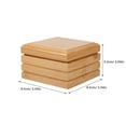 thumbnail image 2 of IDEANATEGRATE Rectangular Soap Holder Wood For Kitchen Accessories 1Set 3.3x3.3x2In, 2 of 7