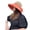 R, variant on Women Foldable Travel Beach for Sun Hat Wide Brim Sunscreen Breathable Mesh Top Sweet Bowknot Bucket Cap with Chin Strap
