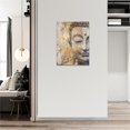 thumbnail image 4 of Zen Wall Art Buddha Statue Wall Decor Spiritual Meditation Canvas Print Buddha Pictures Painting Artwork Home Decorations for Spa Yoga Bedroom Buddhist Home Living Room 12"x16", 4 of 6