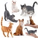 thumbnail image 1 of New Simulation Wild Animal Model Toys Set White Pet Cat Poultry Orange Cat Action Figure Cognition Educational Toy for Childrens4 He Qiyong unisex, 1 of 1