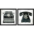thumbnail image 1 of Great Art Now Graffiti Typewriter & Telphone by Avery Tillmon, 2 Piece Framed Art Set Each 13.25"W x 13.25"H, 1 of 3