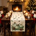 thumbnail image 3 of Toycle Christmas Linen Table Banners Festive Holiday Table Cover For Dining Table Home Party Tablecloth Decoration Multicolor, 3 of 6