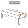 thumbnail image 3 of Jacquard Stretch Bench Cover For Dining Room Bedroom Spandex Anti-dirty Home Decor Washable Seat Protector, 3 of 7