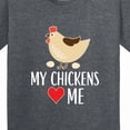 thumbnail image 4 of Inktastic My Chickens Love Me Youth T-Shirt, 4 of 5