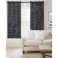 thumbnail image 2 of Mathematics Formulas Kitchen Curtains Blackboard with Math Numerical Geometric Cafe Short Curtains for Bathroom Blackout Window Curtain Small Window Treatment Drapes for Bedroom 27.5"x39"x2, 2 of 9