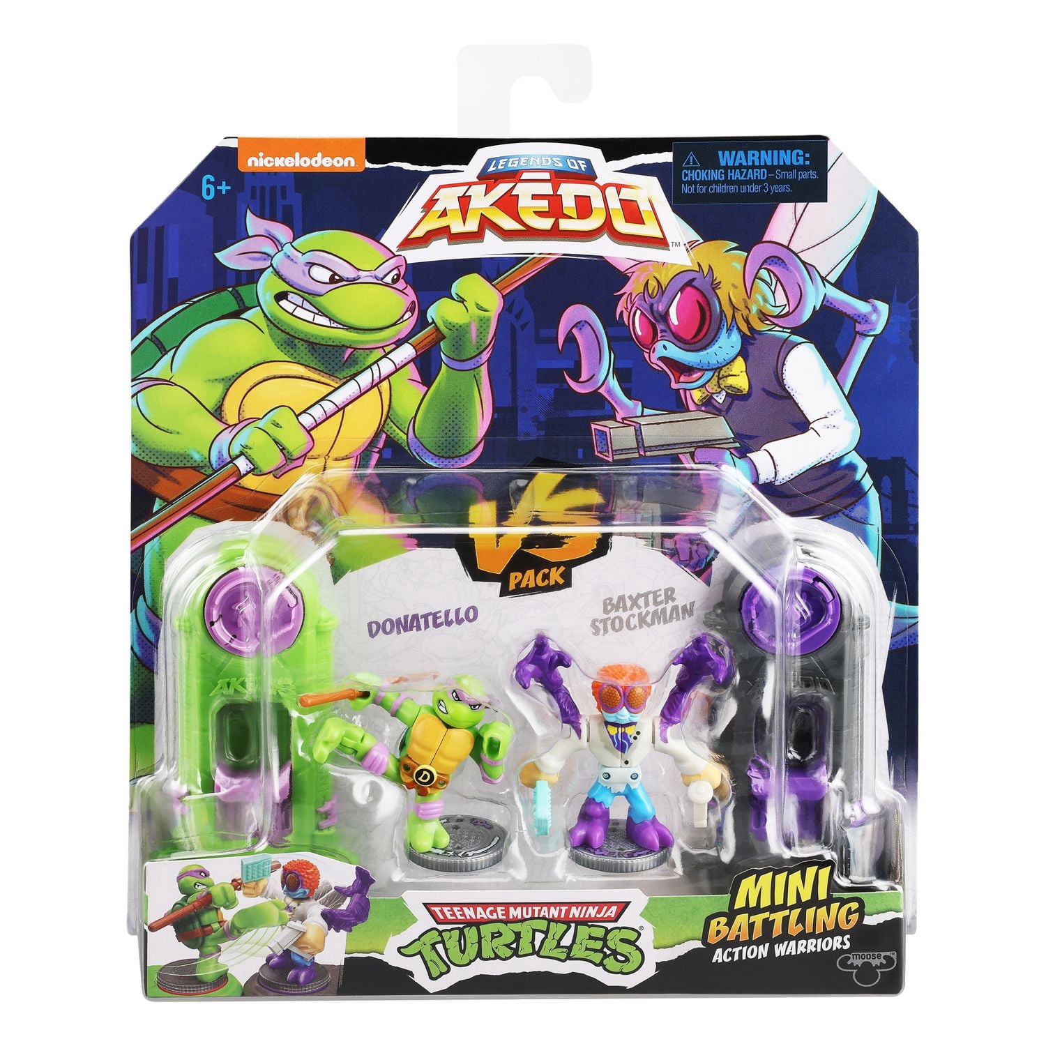 AKEDO TMNT S1 CONTRE PK DONATELLO CONTRE BAXTER STOCKMAN
