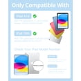 thumbnail image 3 of Getino Compatible with Apple iPad A16 11th 10th Generation Case with Keyboard 360° Rotatable 7 Colors Backlit Detachable Keyboard Case Cover for iPad 10th Gen 10.9 inch & iPad 11th Gen 11 inch, 3 of 8