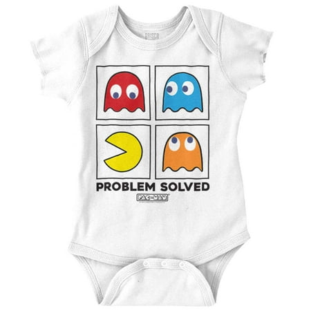 

Problem Solved Pacman Romper Boys or Girls Infant Baby Brisco Brands 24M
