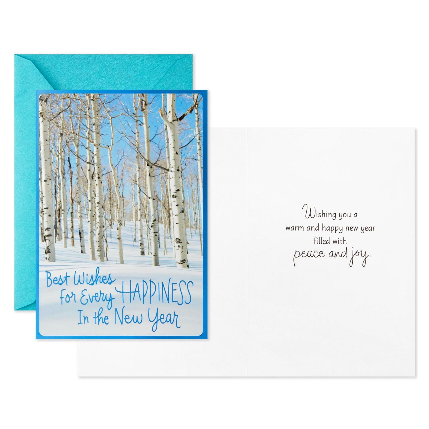 Hallmark Pack of Happy New Year Cards, Peace and Joy (10 Cards with Envelopes)