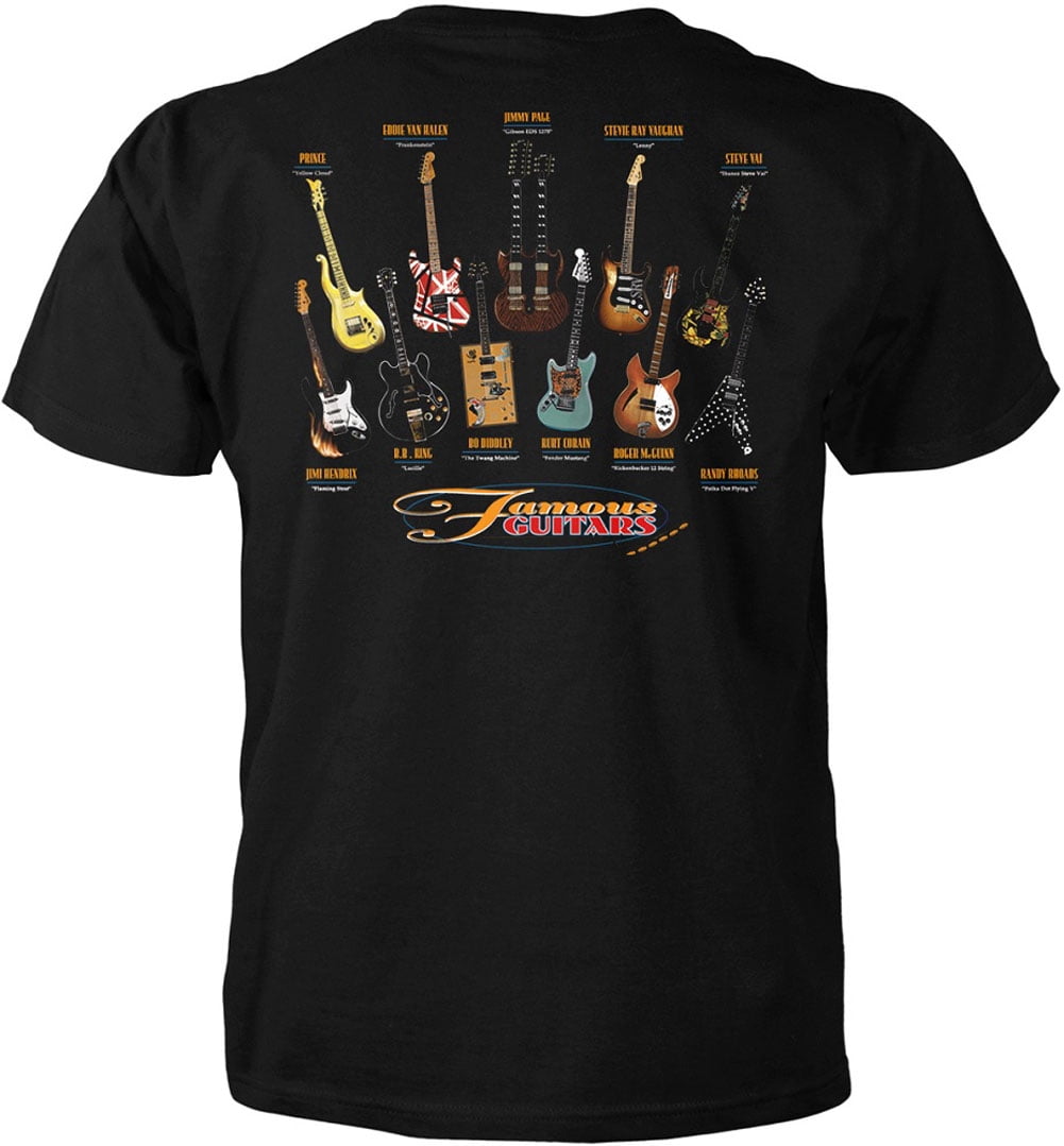 Jimi Hendrix Colorful Photo Playing Guitar Adult T Shirt Rock Music 