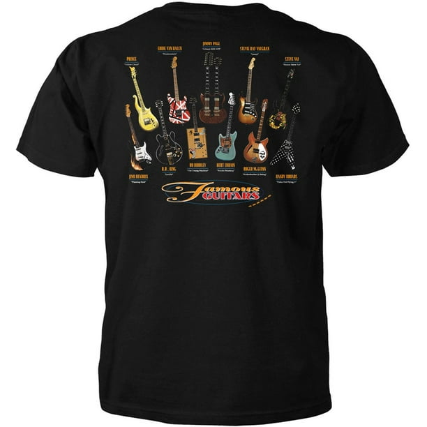 Superb Selection Famous Guitars Adult TShirt