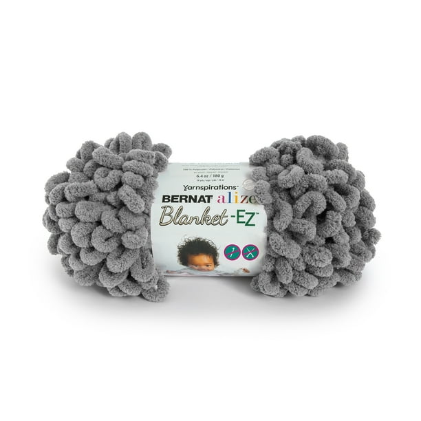 Bernat Alize BlanketEZ Yarn, (180g/6.4oz), Dark Gray