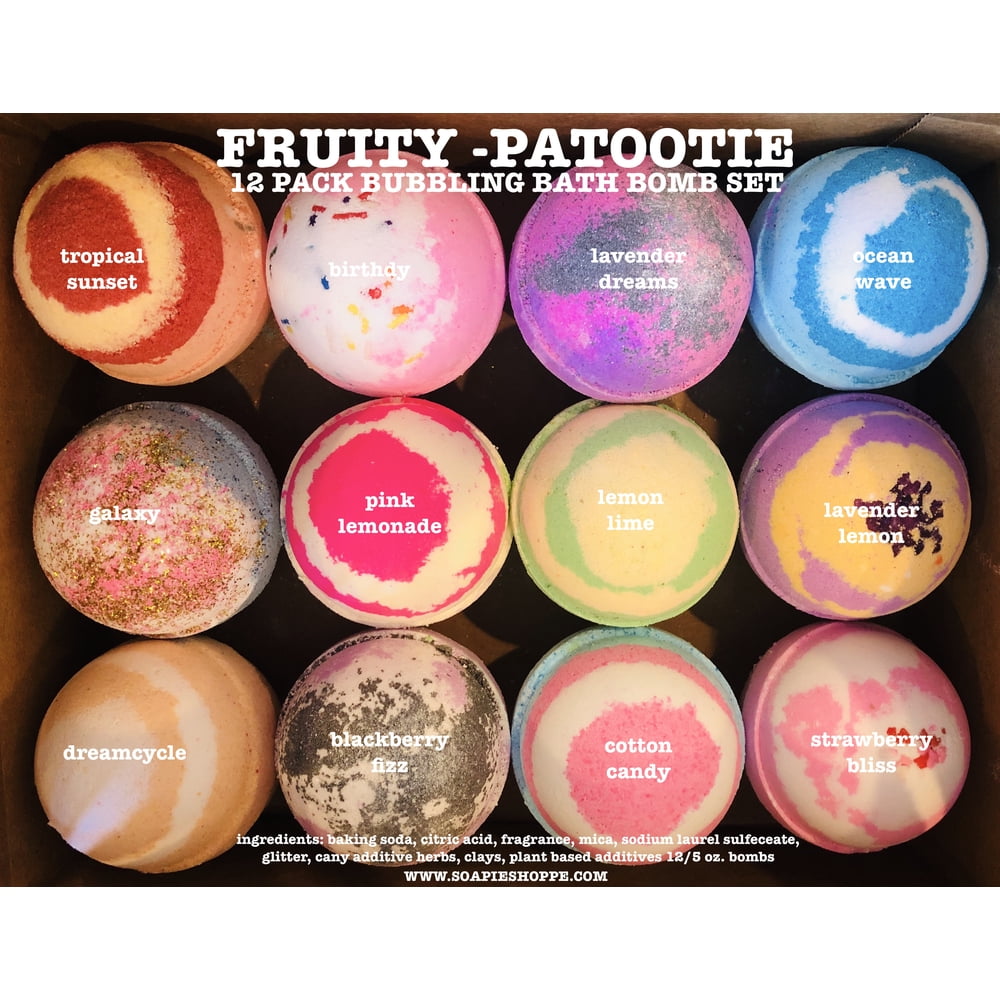 12 PACK BUBBLING Bath Bomb (5.5 ounce) Bath Bubbling Bath Bombs