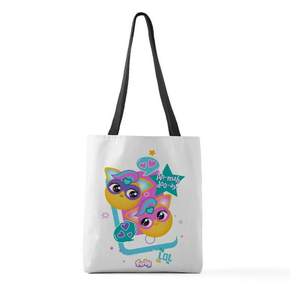 CafePress - Furby Cell Phone Medium Tote Bag - Polyester Tote Bag 16"x16"
