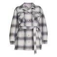 thumbnail image 5 of Terra & Sky Women's Plus Size Belted Shacket, 5 of 5