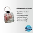 thumbnail image 2 of Smiling Axolotl Cute Funny Faux Leather Square Keychain, 2 of 7